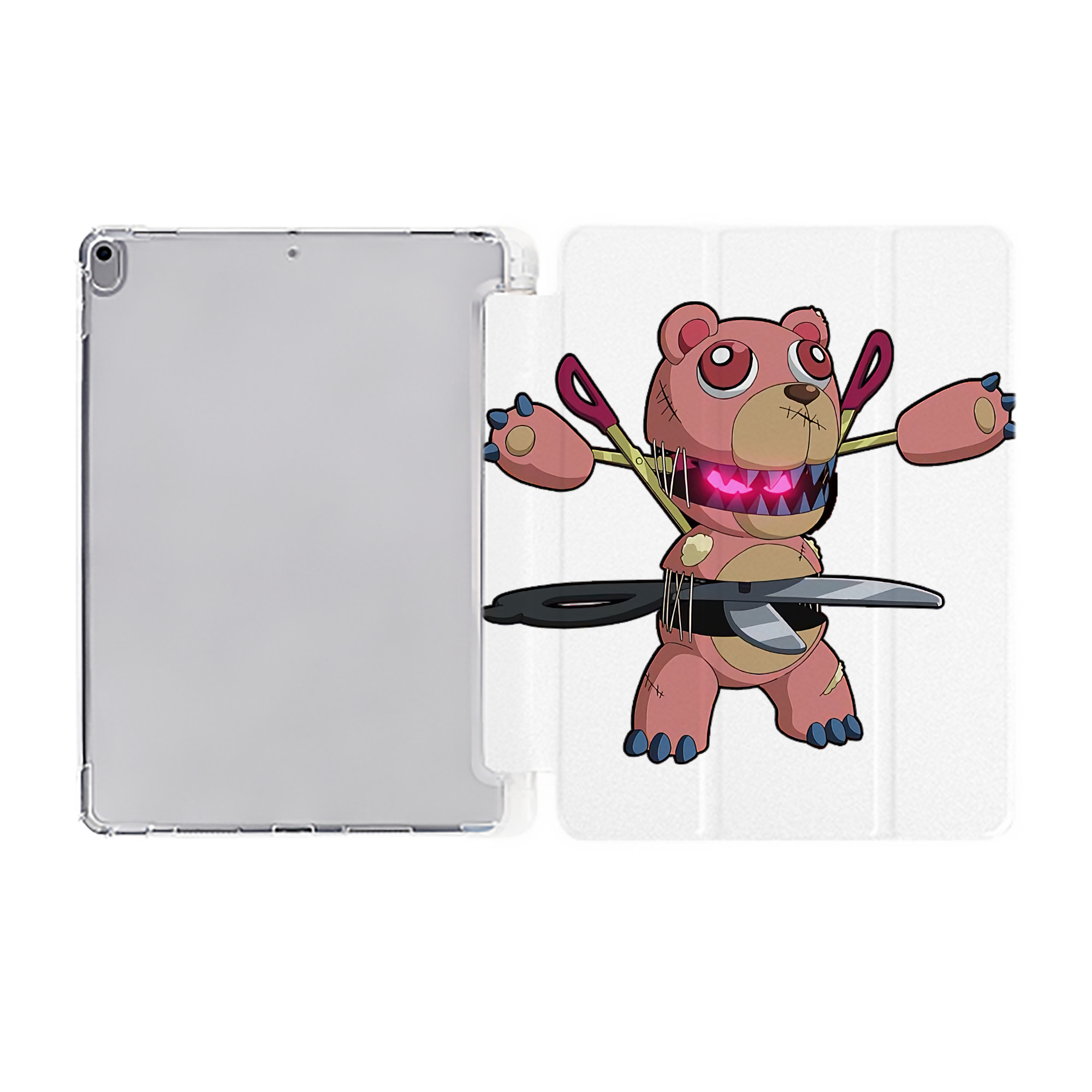 （画像用） 遊☆戯☆王 Yu-Gi-Oh! IPad ケース ペン収納付き 三つ折りスタンド PUレザー×シリコン 対応機種9.5/10.5/10.9インチ